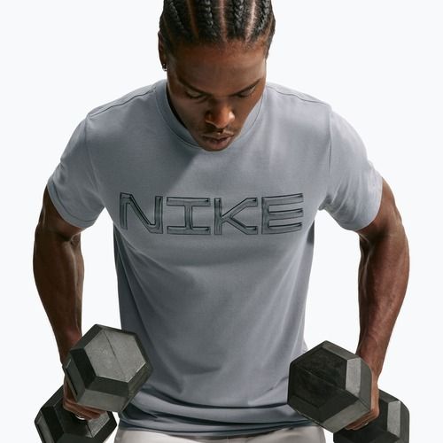 Maglia training da uomo Nike Dri-FIT Training T-Shirt smoke grey/black