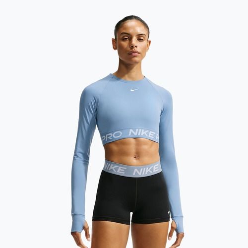 Longsleeve da donna Nike Pro work blue/white