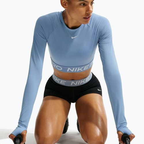 Longsleeve da donna Nike Pro work blue/white