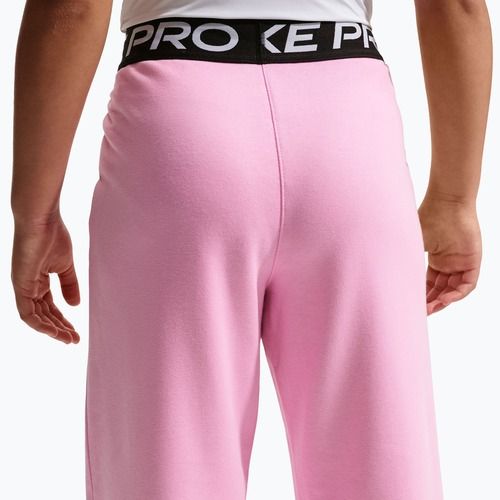 Pantaloni per bambini Nike Pro Fleece pink rise/pink rise/black/white