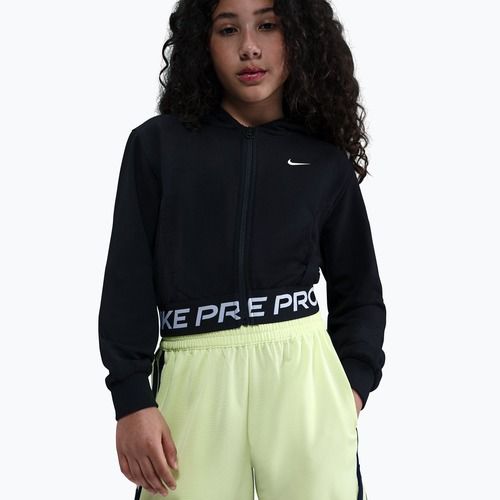Felpa bambini Nike Pro Fleece black/black/black/white