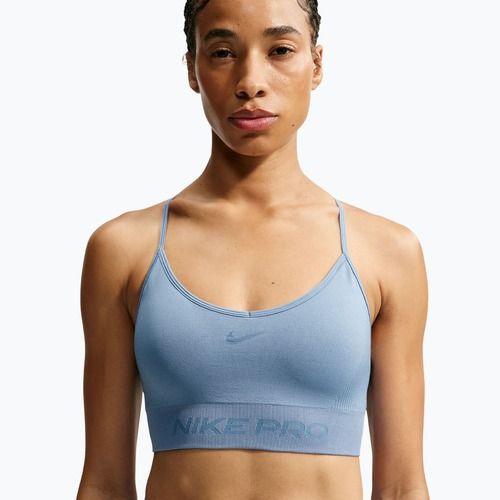 Reggiseno sportivo Nike Pro Seamless work blue