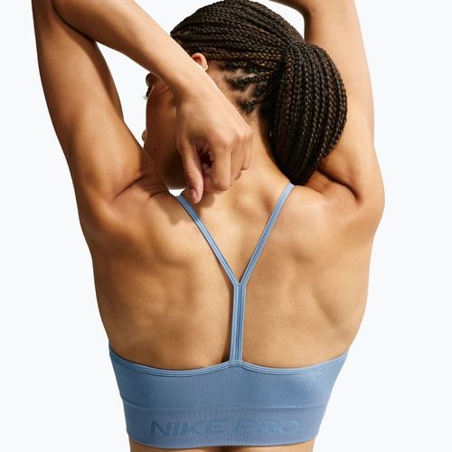 Reggiseno sportivo Nike Pro Seamless work blue
