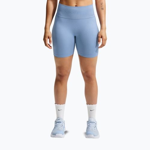 Pantaloncini da allenamento da donna Nike Pro Seamless work blue