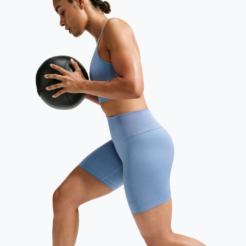 Pantaloncini da allenamento da donna Nike Pro Seamless work blue