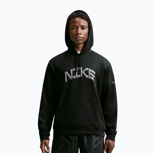 Felpa da allenamento uomo Nike Dri-FIT UV Pullover Hoodie black/white