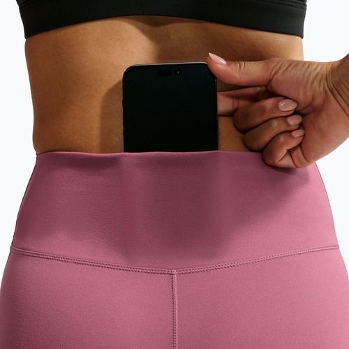 Leggings da donna Nike One Seamless Front pink smoke/white