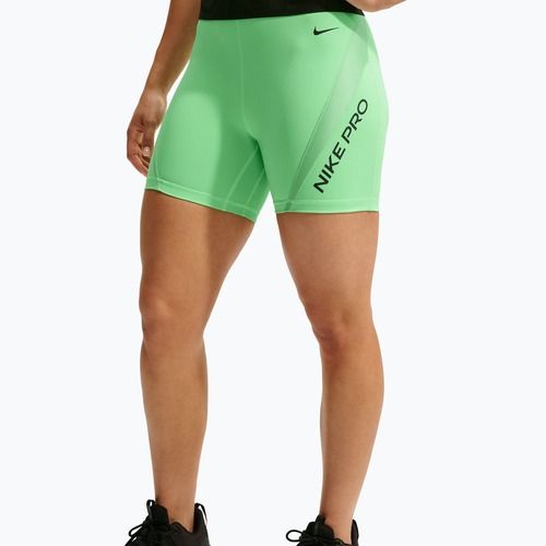 Pantaloncini da allenamento da donna Nike Pro Sculpt illusion green/cucumber calm/black/black