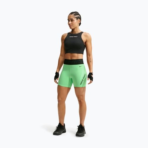 Pantaloncini da allenamento da donna Nike Pro Sculpt illusion green/cucumber calm/black/black