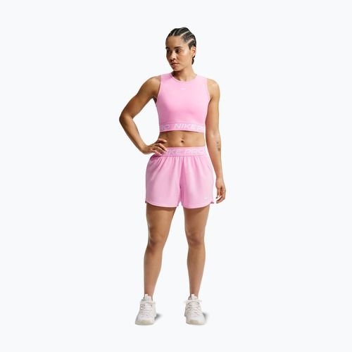 Maglietta da donna Nike Pro pink rise/white
