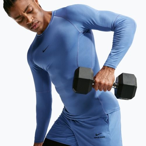 Longsleeve da allenamento da uomo Nike Pro indigo storm/black