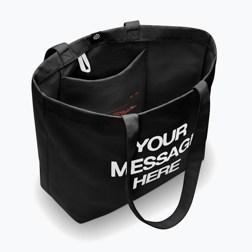 Borsa Nike Heritage "Your Message Here" Tote 22 l black/white/safety orange