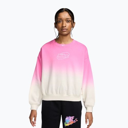 Felpa bambini Nike Sportswear Studio sail/playful pink/white