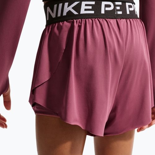 Pantaloncini bambini Nike Pro pink smoke/black/white