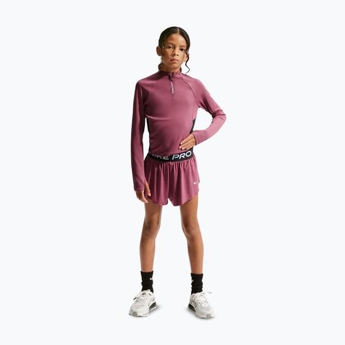 Pantaloncini bambini Nike Pro pink smoke/black/white