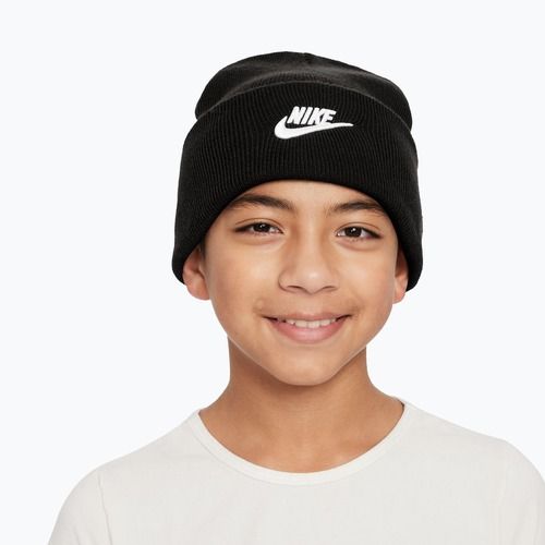 Berretto invernale da bambino Nike Peak black heather/white