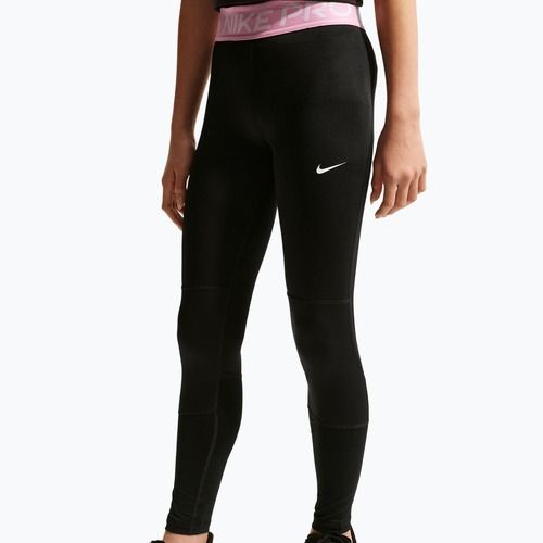 Leggings per bambini Nike Pro Dri-FIT black/pink rise/white