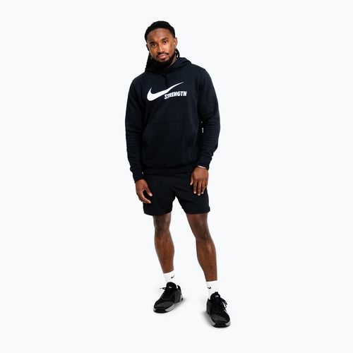 Felpa da uomo Nike Strength Hoodie black/white