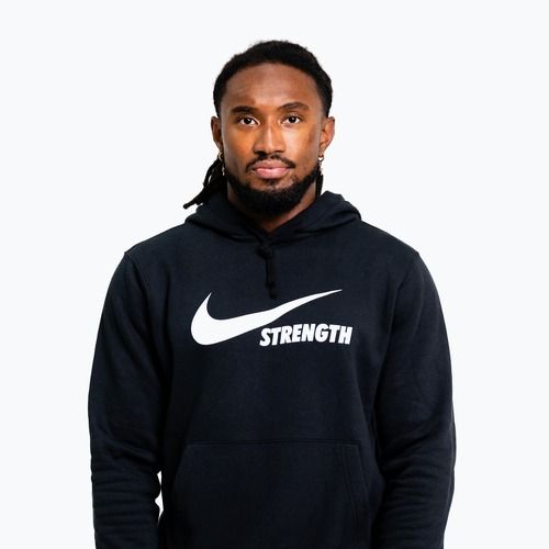 Felpa da uomo Nike Strength Hoodie black/white