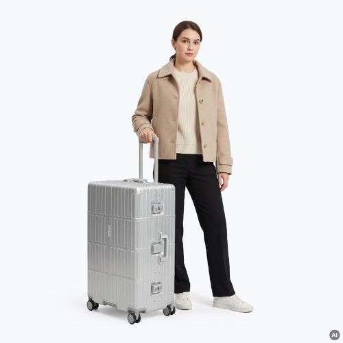Valigia da viaggio grande Kadva Tigre 96l Silver