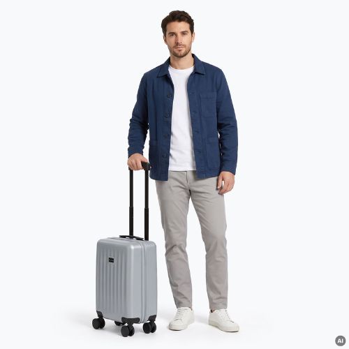 Valigia da viaggio per cabina Kadva Domingo Silver