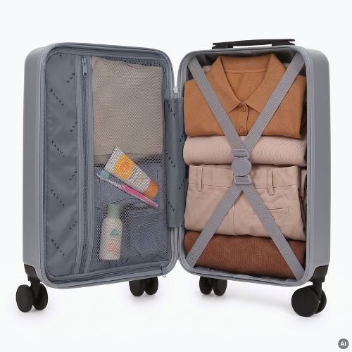 Valigia da viaggio per cabina Kadva Domingo Silver