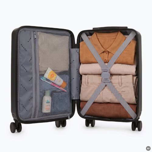 Valigia da viaggio per cabina Kadva Domingo Black