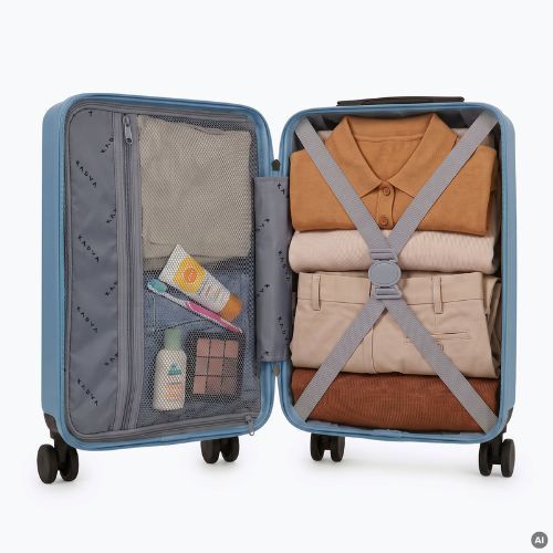 Valigia da viaggio per cabina Kadva Domingo Blue