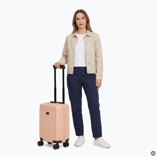 Valigia da viaggio per cabina Kadva Domingo Pink