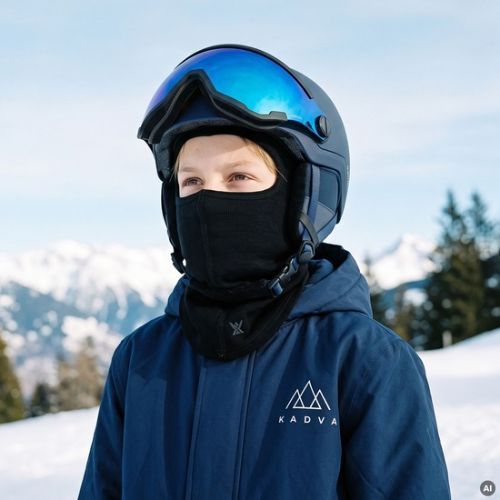 Passamontagna per bambini Woolcano BAL1116 Black