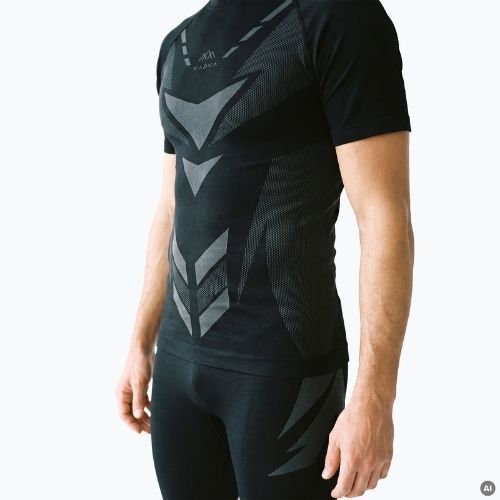 Completo intimo termico da uomo KADVA Alpinestep Thermo SH Light Plus Set Black