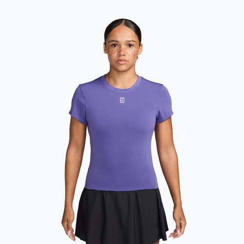 Maglietta da tennis da donna Nike Court Advantage dark iris/white