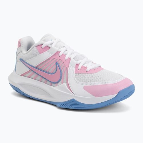 Scarpe da pallavolo Nike Zoom Hyperspeed Court 2 white/pink rise/valor blue
