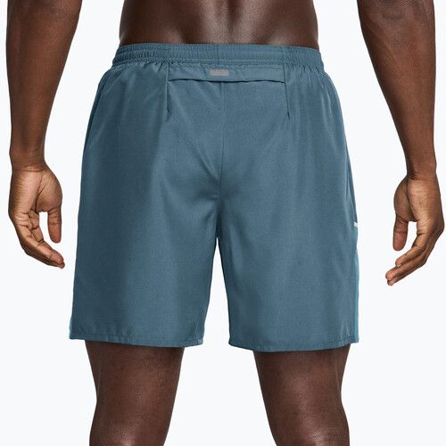Pantaloncini da corsa da uomo Nike Miler Dri-Fit 2in1 7" smokey blue/cerulean