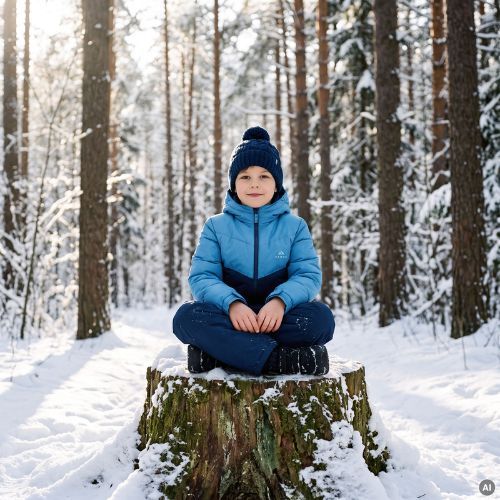 Giacca imbottita per bambini Kadva Zippi KDG WP 5K/3K blu