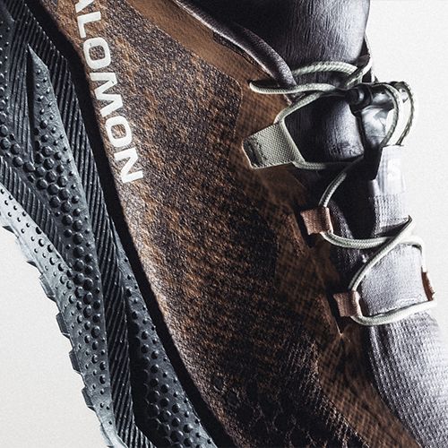 Scarpe da corsa uomo Salomon Aero Glide 4 GRVL burro/black