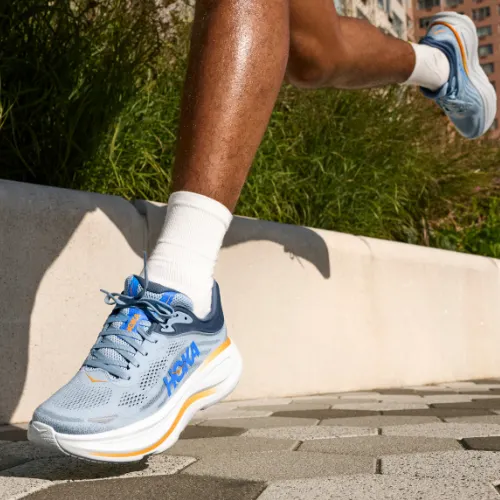 Scarpe da corsa HOKA Bondi 9 frost/pale tangerine da uomo