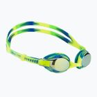 Occhialini da nuoto TYR Swimple Tie Dye Mirrored oro/verde/blu per bambini