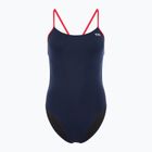 Costume intero donna TYR Hexa Cutoutfit navy/rosso