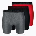 Under Armour Perf Tech 6in boxer da uomo 3 paia rosso/grigio/nero