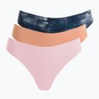 Donna Under Armour Pure Stretch Ns Tanga 3 paia rosa canyon/nero