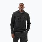 Felpa da uomo GAP Heritage French Terry Logo, antracite, erica