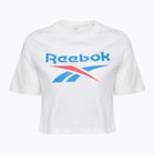 Reebok Identity Big Logo Crop Tee donna bianco/corallo/blu