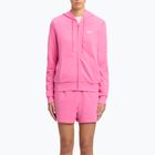 Felpa Reebok Small Logo French Terry FZ da donna, colore rosa vero