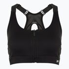 Reggiseno da allenamento Reebok Lux Front-Zip High Impact nero