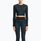 Reebok RBK Lab Seamless Crop a maniche lunghe da donna per l'allenamento, nero