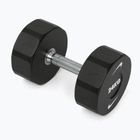 Manubrio cromato Nike Strength Pro Urethane Dumbbell 24 kg black/white