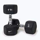Manubrio gommato Nike Strength Hex Dumbbell 12,5 kg black/white