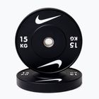 Peso bumper Nike Strength Rubber Bumper Plates 15 kg black/white