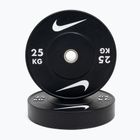 Peso per bumper Nike Strength Rubber Bumper Plates 25 kg black/white